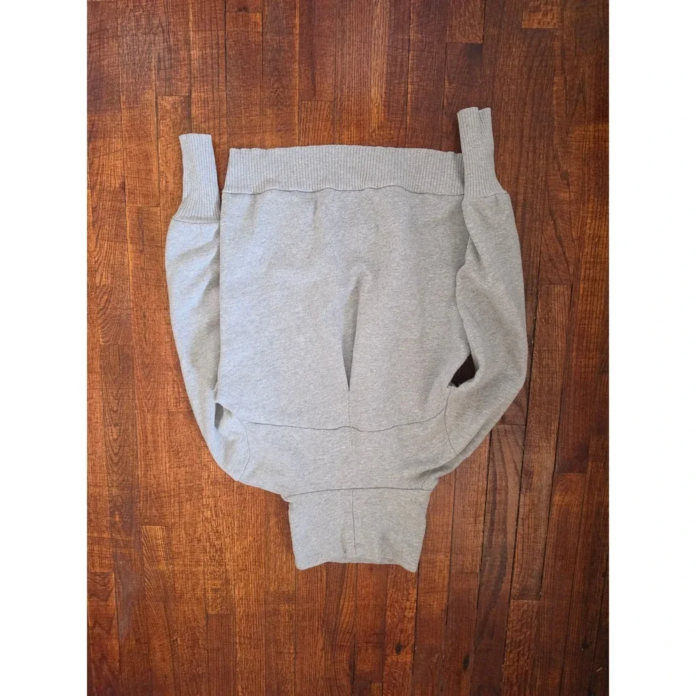 ALO Gray Cotton Smart Casual Sporty Sweatshirt Sweater sz S-M READ